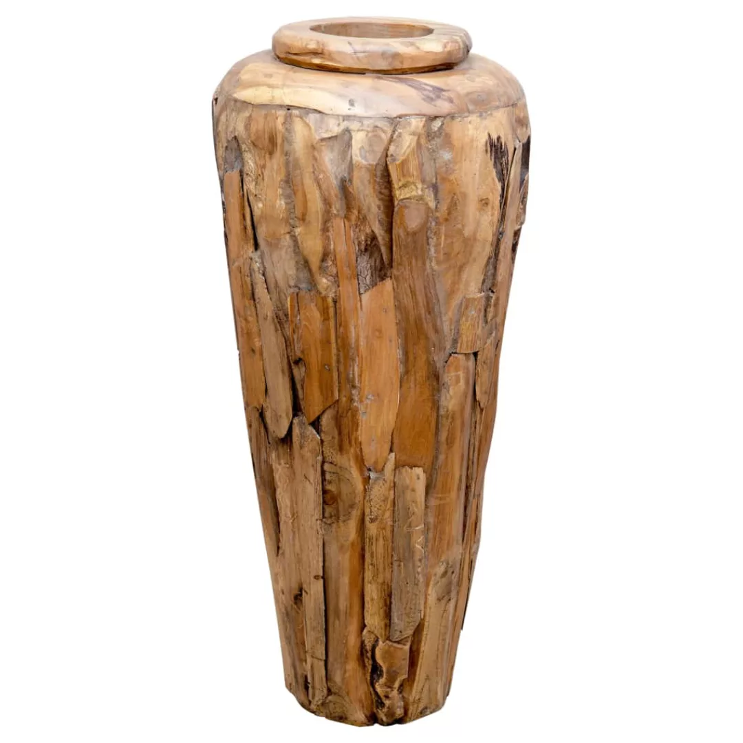 Deko-vase 40 X 80 Cm Massivholz Teak günstig online kaufen