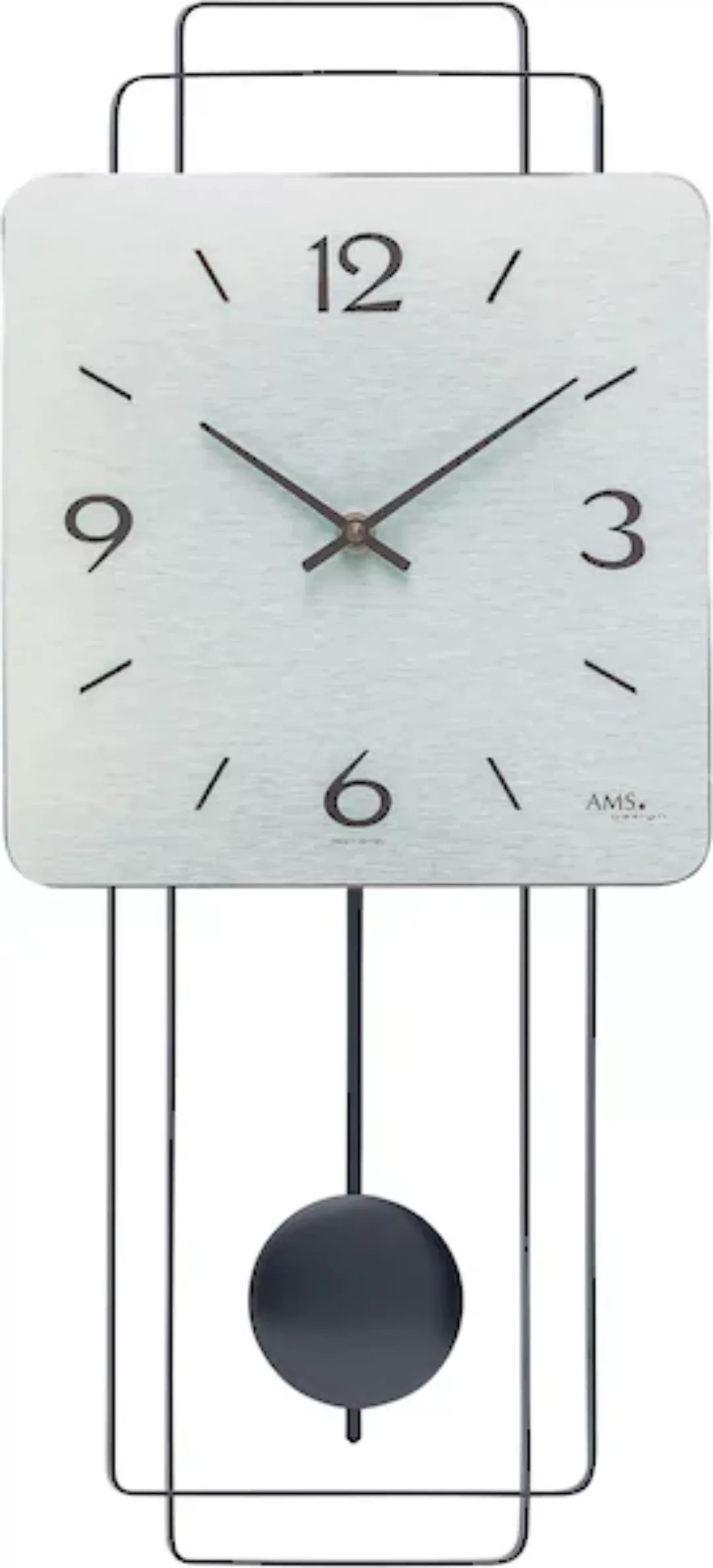 AMS Pendelwanduhr, Quarzuhr, Messinggehäuse,Esszimmer,Wohnzimmer,Made in Ge günstig online kaufen