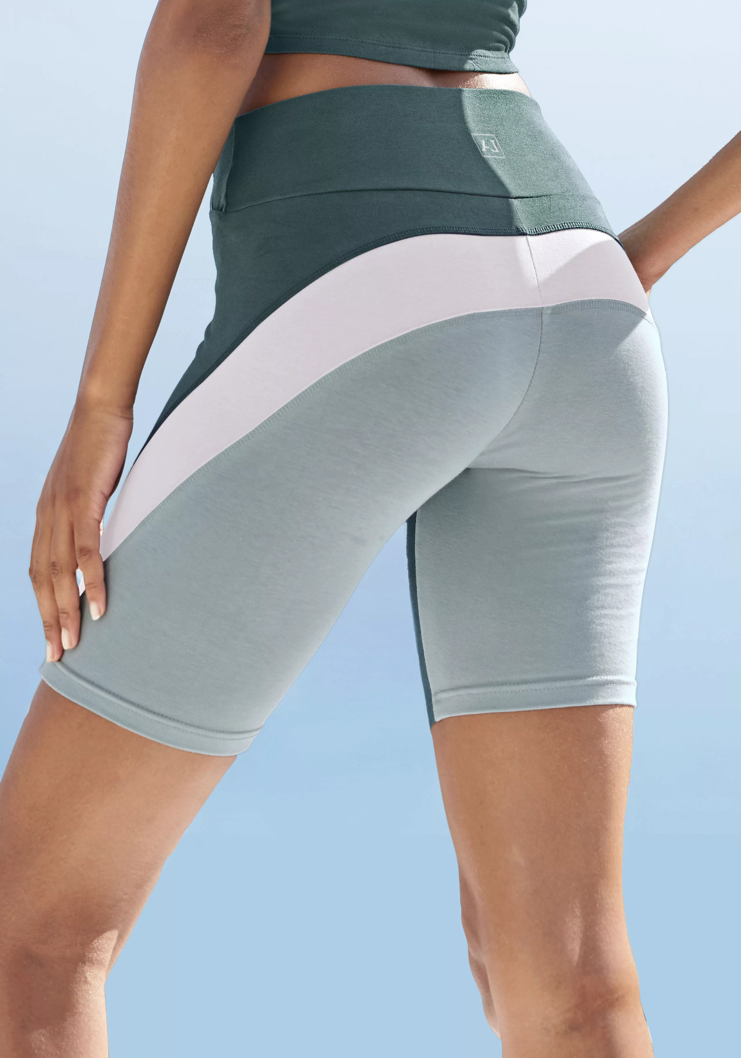 LASCANA ACTIVE Radlerhose "-Sporthose", mit breitem V-Bündchen günstig online kaufen