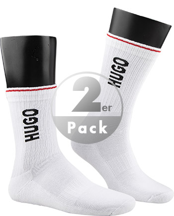 HUGO Socken QS Rib Logo 2er Pack 50468423/100 günstig online kaufen
