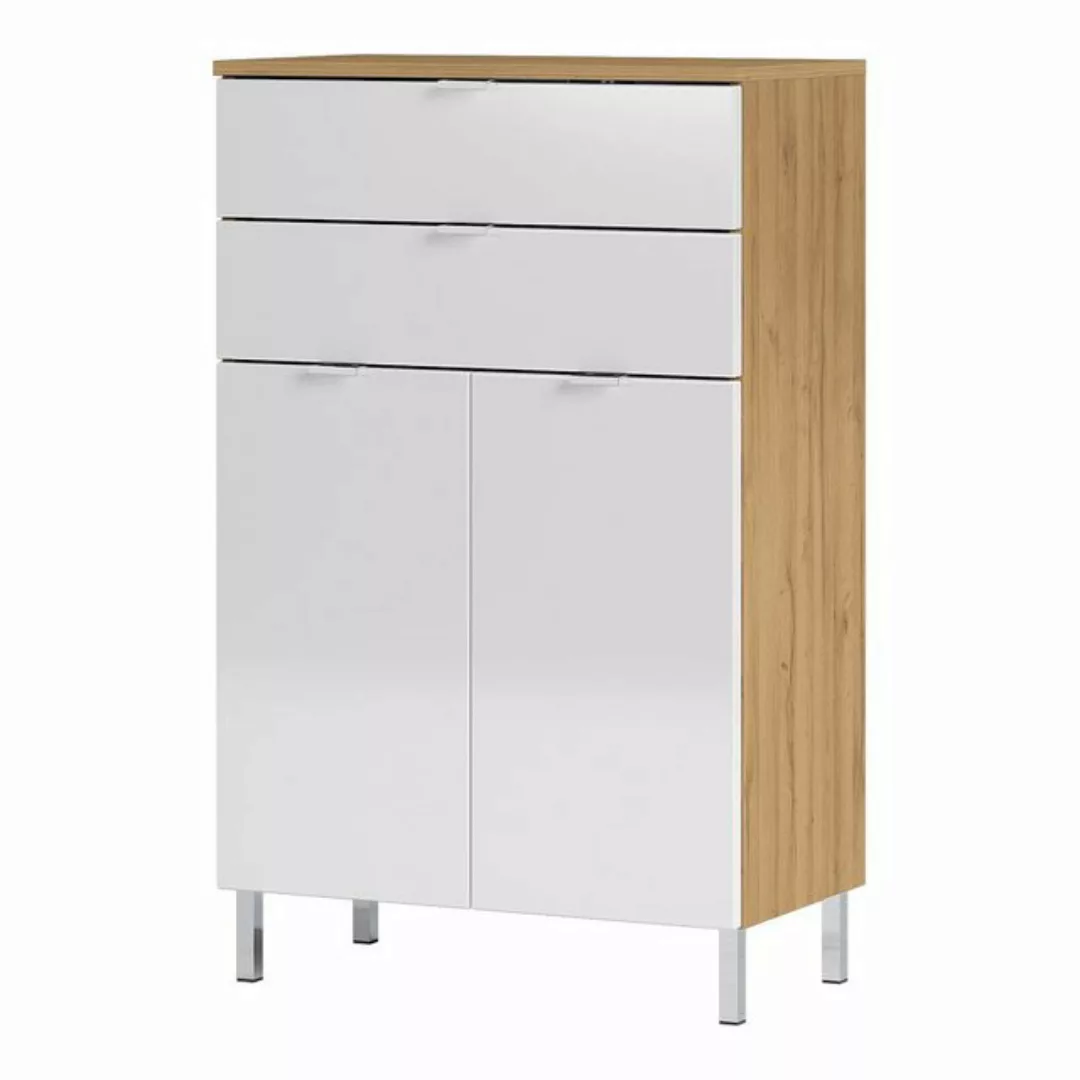 Lomadox Seitenschrank MACUL-01 Grandson-Eiche-Nb. - 60x97x34cm günstig online kaufen