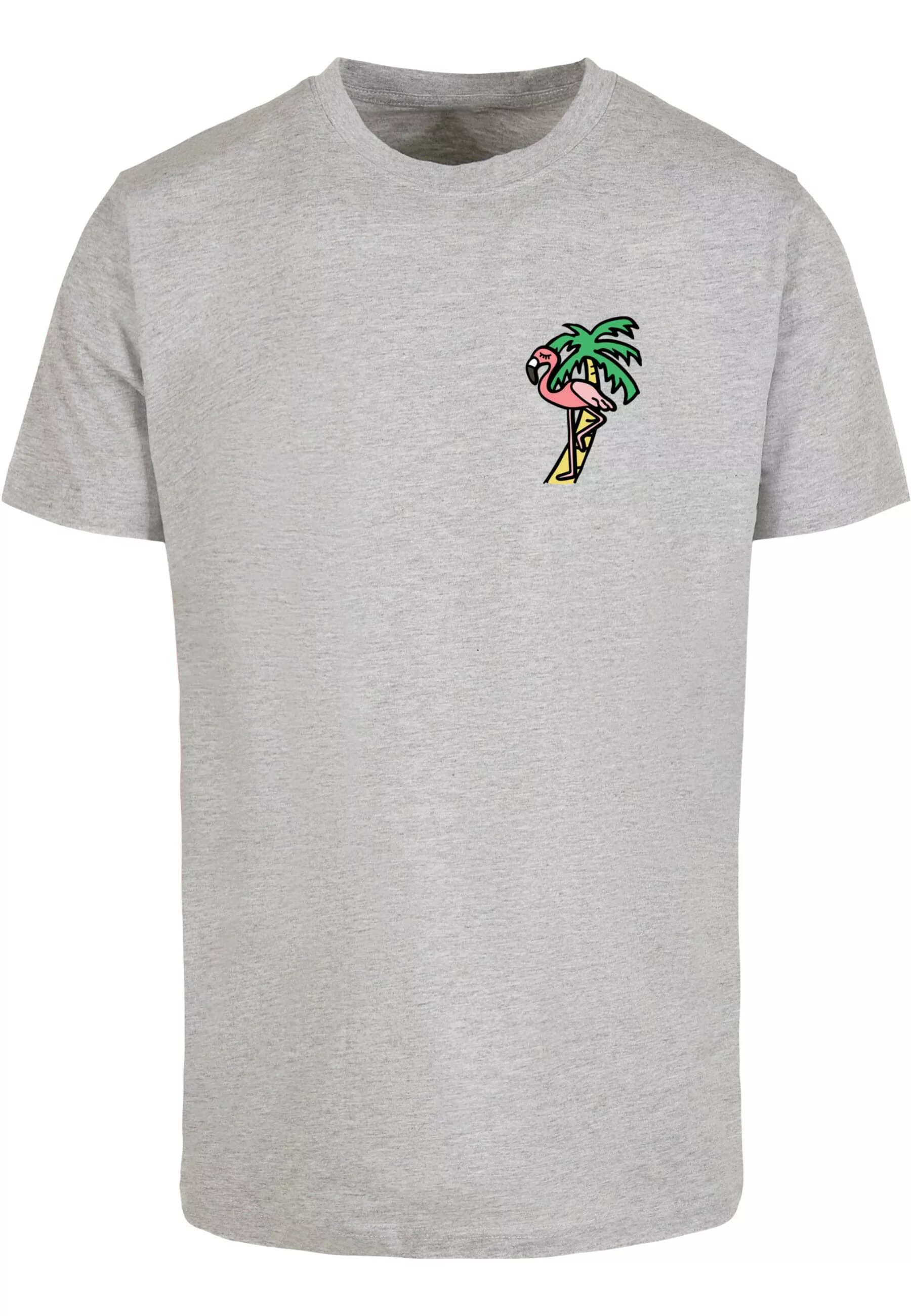 MisterTee Kurzarmshirt "MisterTee Herren Flamingo T-Shirt Round Neck" günstig online kaufen