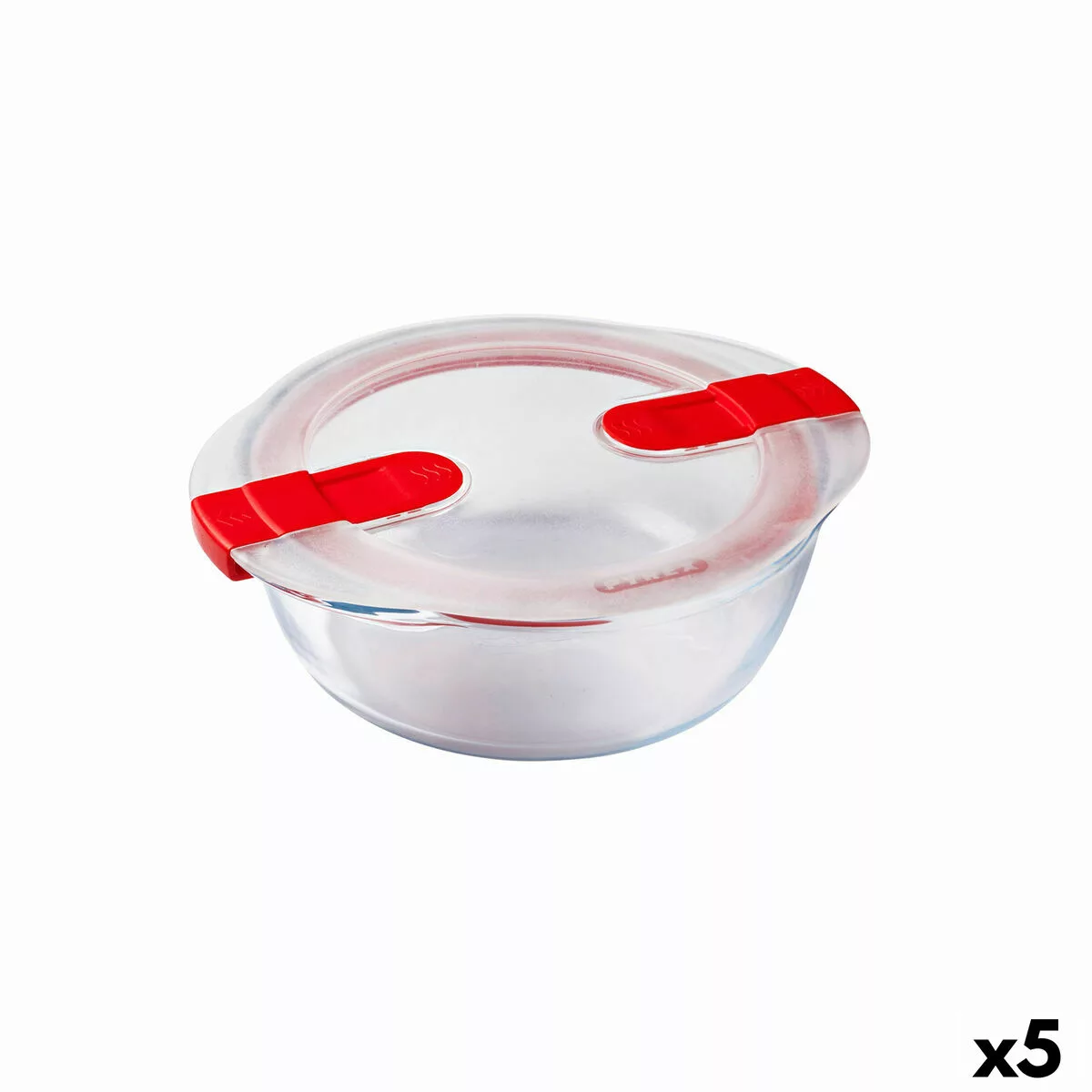 Lunchbox Hermetisch Pyrex Cook & Heat 21 X 18 X 7 Cm 1,1 L Durchsichtig Gla günstig online kaufen