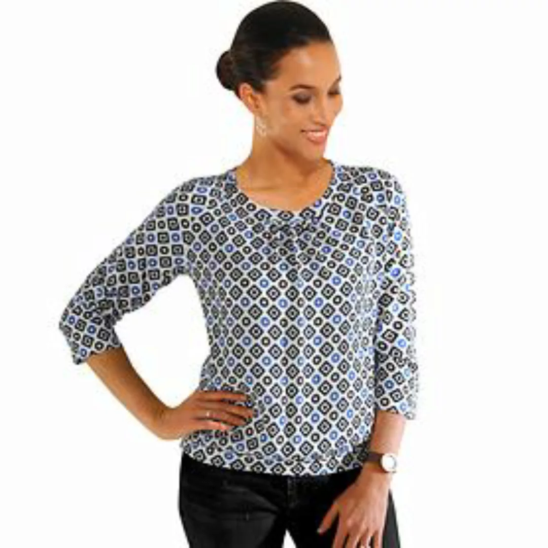Shirt 'Helena' Blau-Schwarz Gr. 44 günstig online kaufen