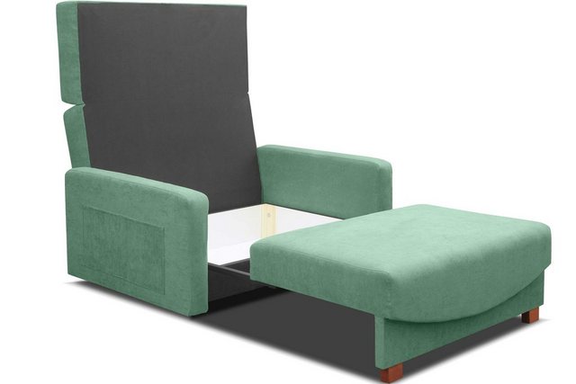 KONSIMO Kindersofa INCA Sofa 2 Gästesofa, Schlaffunktion, Seitentasche, mit günstig online kaufen