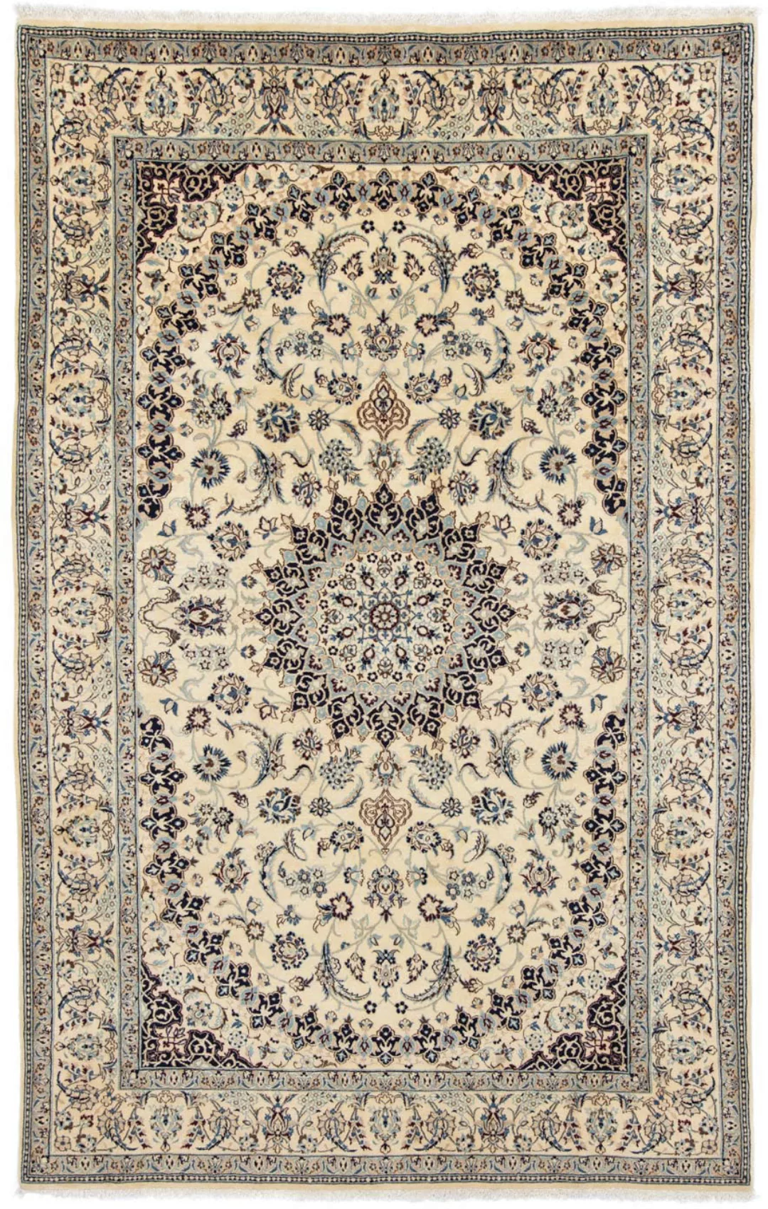 morgenland Wollteppich »Nain 9la Medaillon Beige 310 x 204 cm«, rechteckig, günstig online kaufen