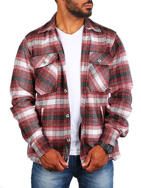 CARISMA Langarmhemd Herren Flanell Holzfäller Karo Hemd Jacke warmer Woll M günstig online kaufen