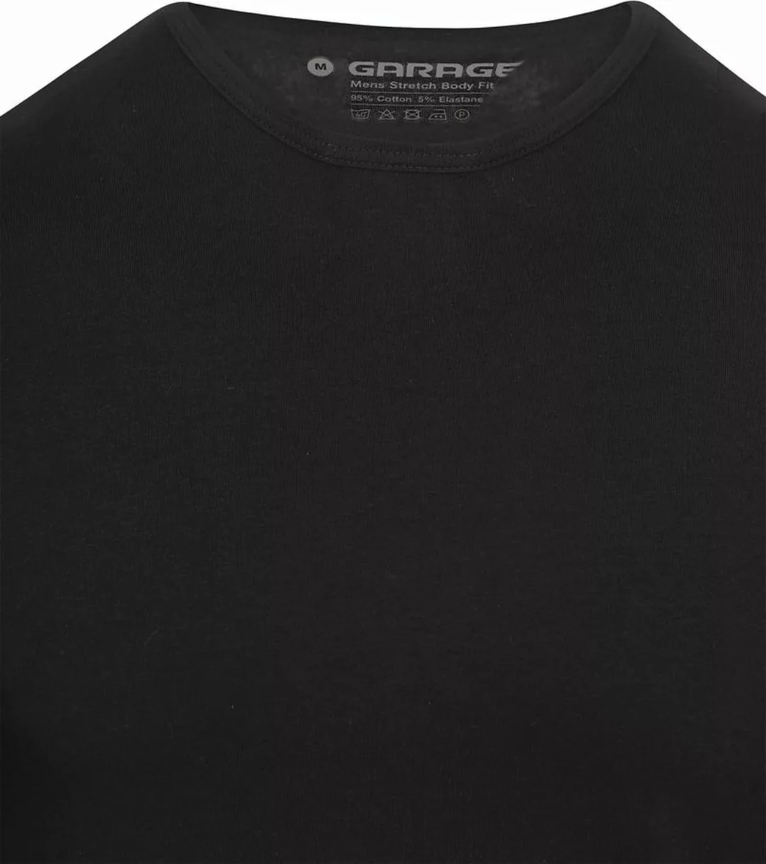 Garage Basic Longsleeve T-Shirt Stretch Schwarz - Größe XL günstig online kaufen