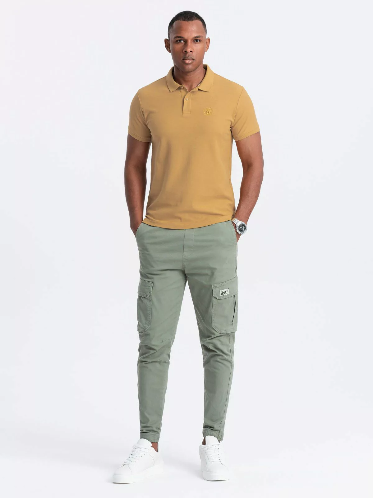 OMBRE Poloshirt Herren-Poloshirt aus Piqué-Strick BASIC günstig online kaufen