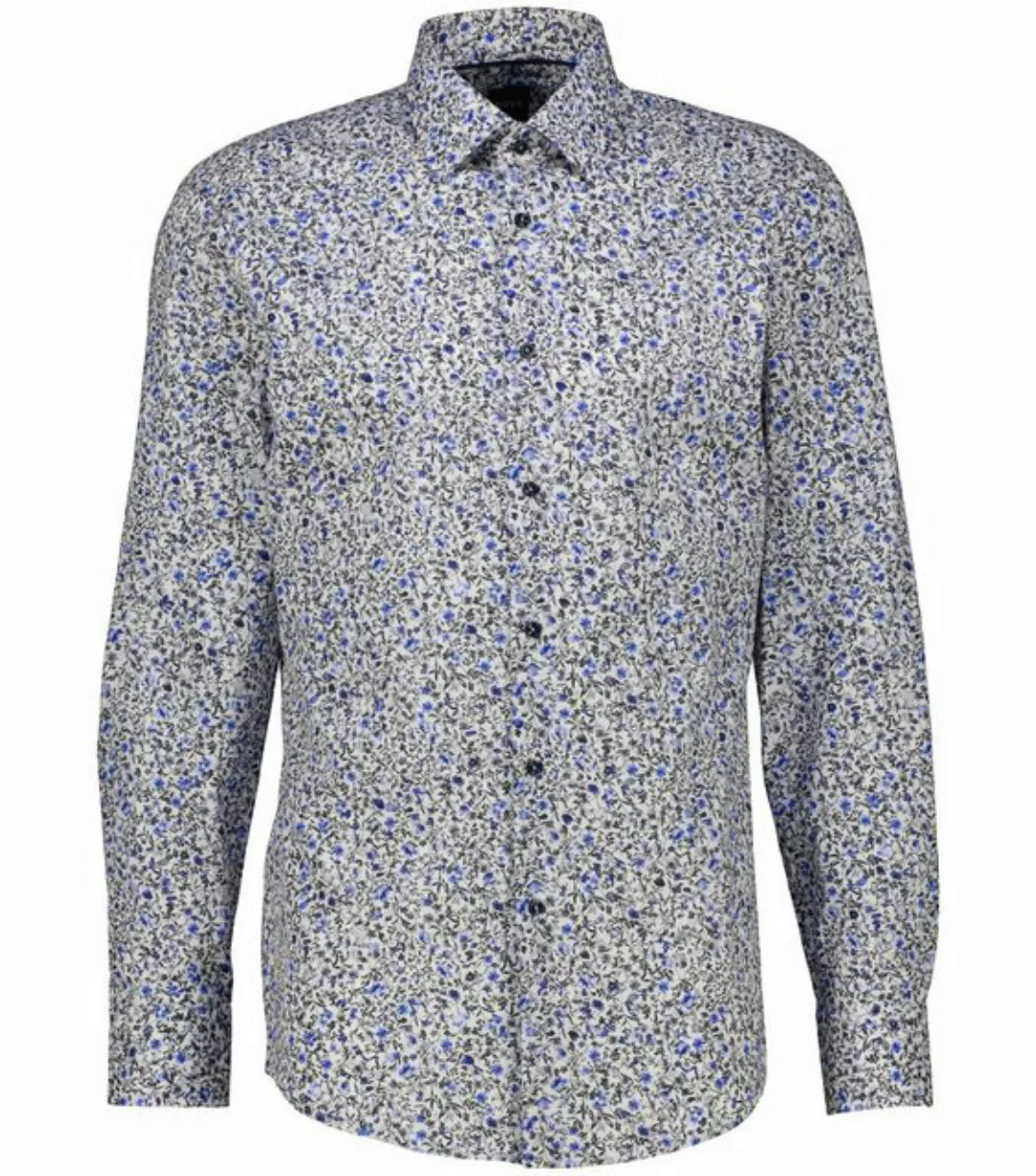BOSS Langarmhemd Herren Hemd H-HANK aus Stretch-Baumwolle Slim Fit (1-tlg) günstig online kaufen