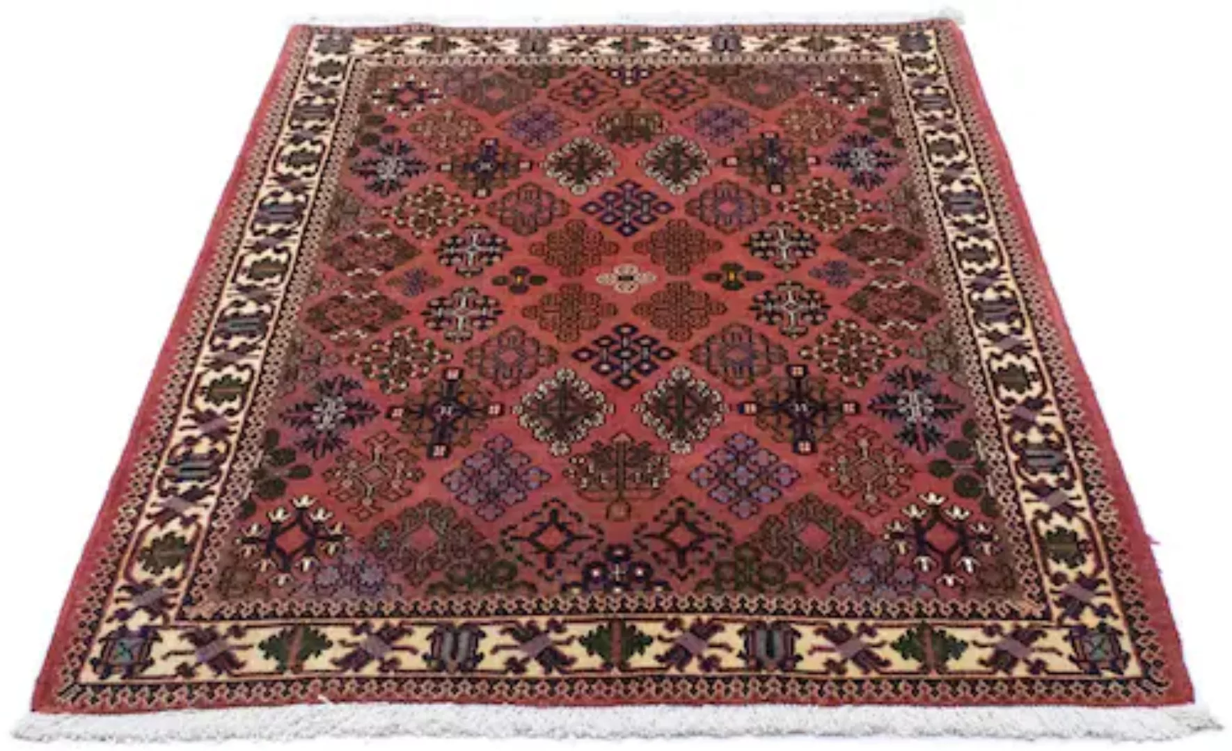 morgenland Wollteppich »Meymeh Teppich handgeknüpft rot«, rechteckig, handg günstig online kaufen