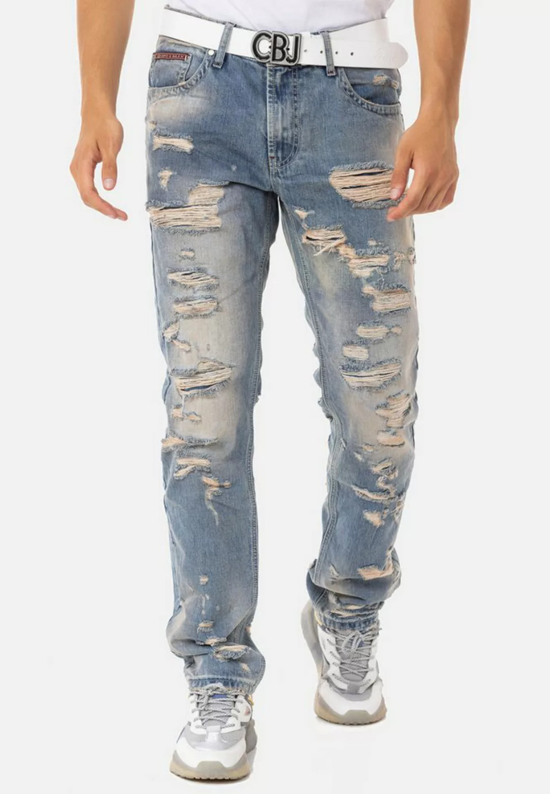 Cipo & Baxx Bequeme Jeans im coolen Destroyed-Look günstig online kaufen