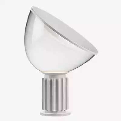 Flos Taccia Tischleuchte LED, weiß matt - Glas - 64,5 cm , Lagerverkauf, Ne günstig online kaufen