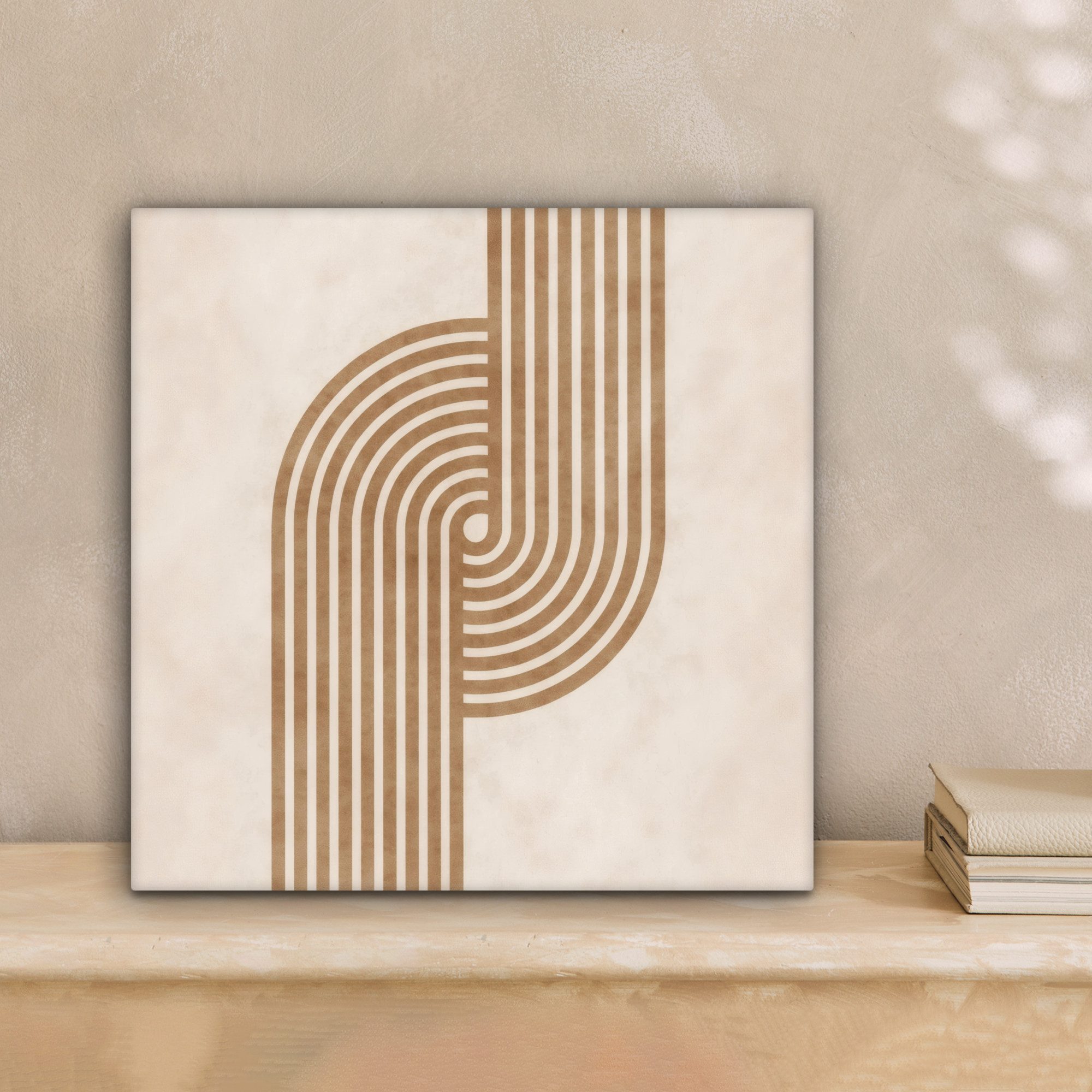 OneMillionCanvasses® Leinwandbild Symmetrische Biegung - kupferfarbig, günstig online kaufen