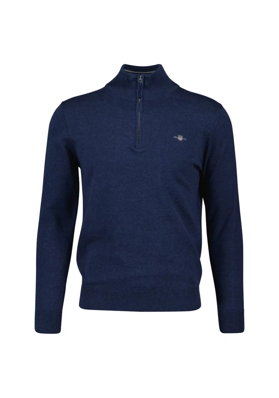 Gant Troyer "CLASSIC COTTON HALF ZIP", mit gerippten Details günstig online kaufen