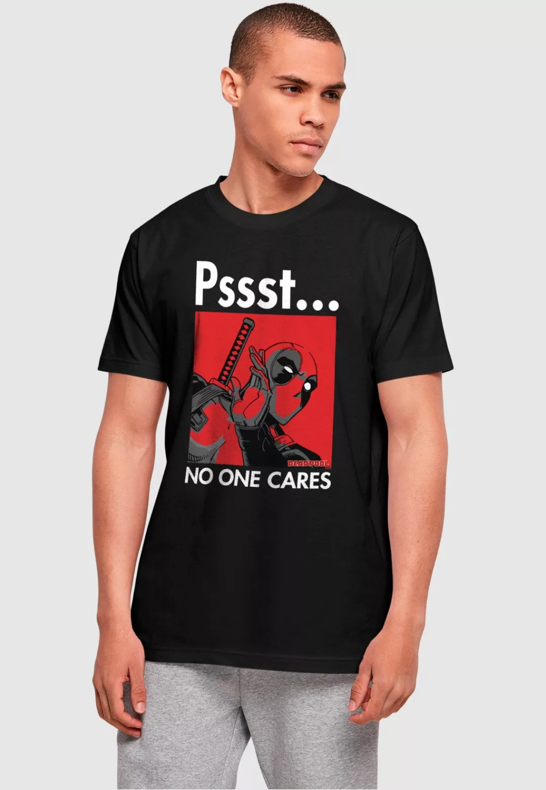 ABSOLUTE CULT T-Shirt "ABSOLUTE CULT Herren Deadpool - No One Cares T-Shirt günstig online kaufen