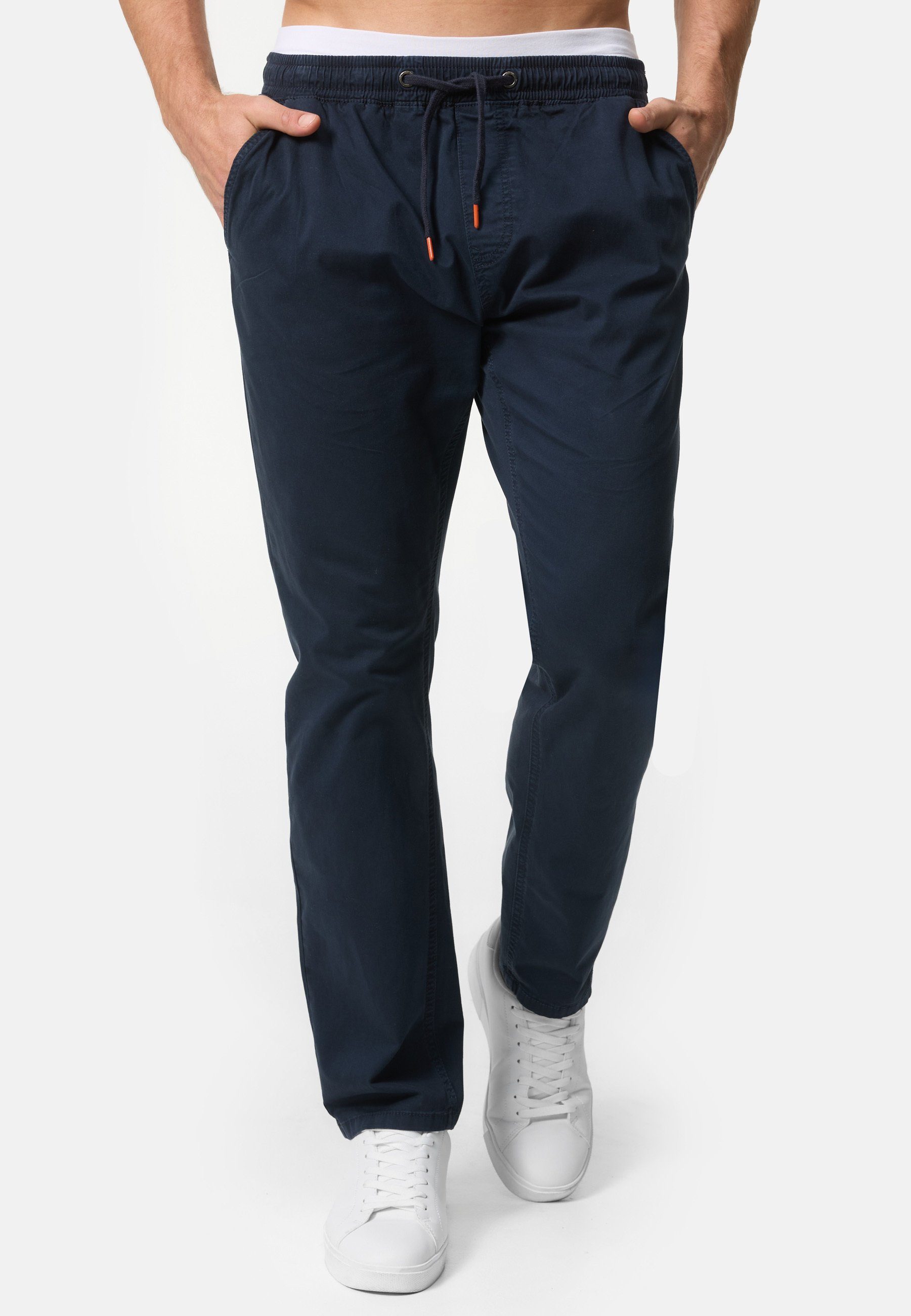 Indicode Chinohose Osborne mit elastischem Bund günstig online kaufen