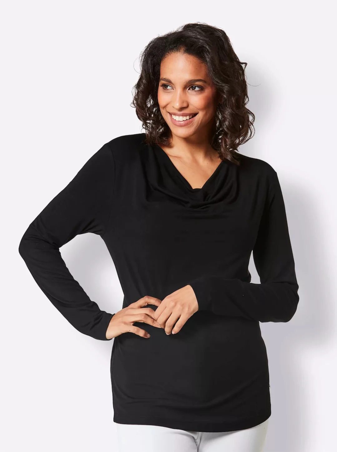 CREATION L PREMIUM Wasserfallshirt "Modal-Shirt", (1 tlg.) günstig online kaufen