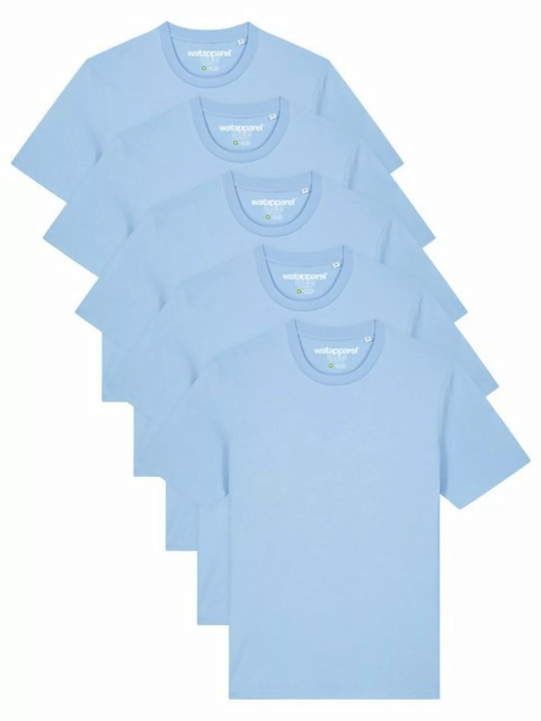 wat? Apparel T-Shirt 5er Multipack Bio Basic T-Shirt Blue Soul günstig online kaufen