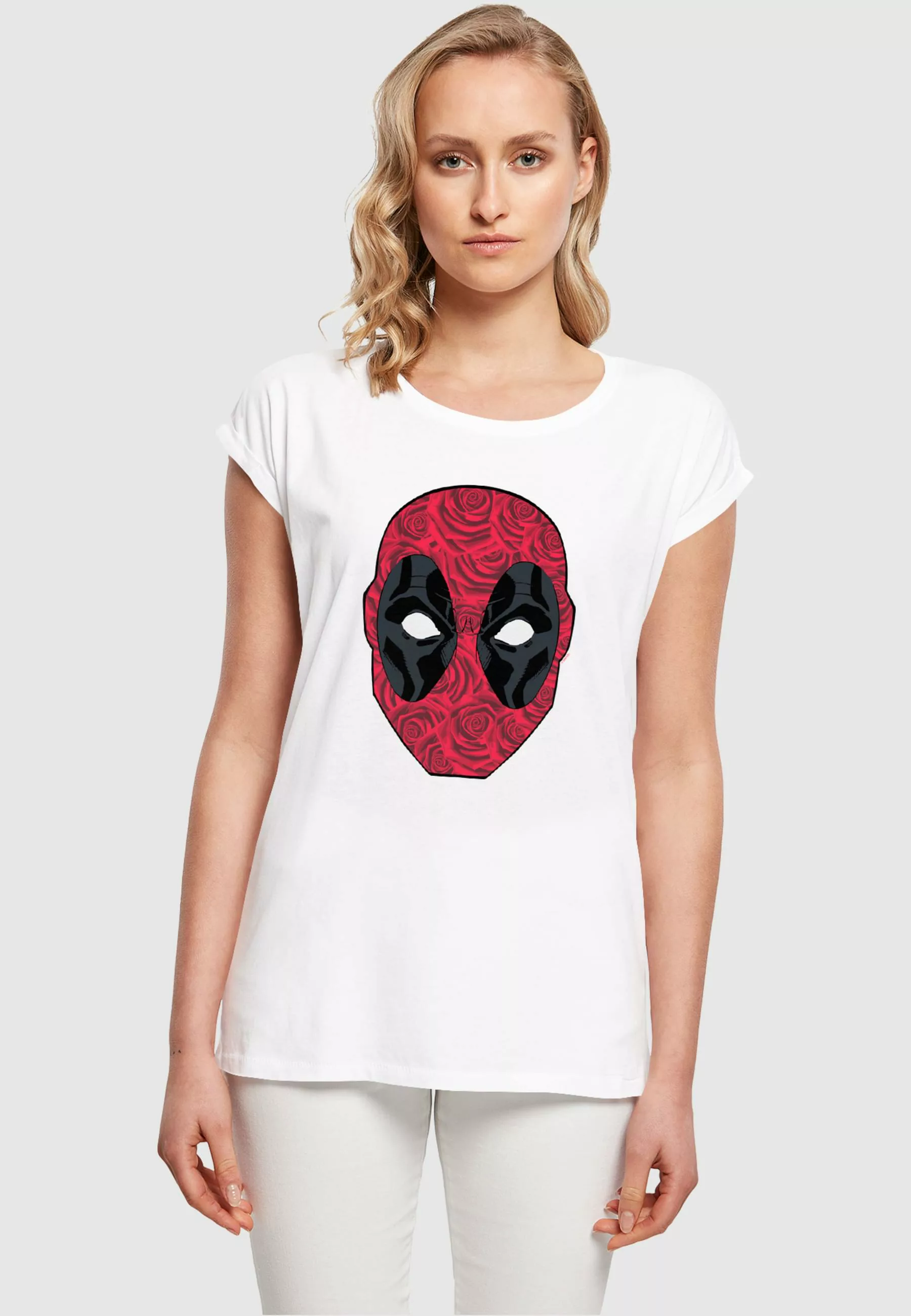 ABSOLUTE CULT T-Shirt "ABSOLUTE CULT Damen Ladies Deadpool - Head Of Roses günstig online kaufen