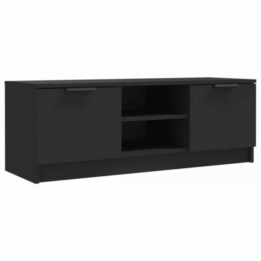 furnicato TV-Schrank Schwarz 102x35x36,5 cm Holzwerkstoff günstig online kaufen