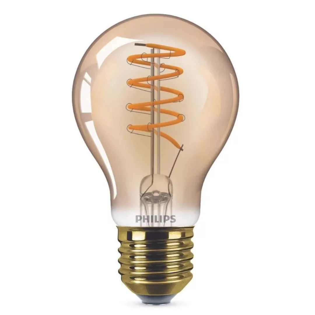 Philips Vintage LED Filament Lampe ersetzt 25W E27 Birne - A60 4W 250lm 180 günstig online kaufen