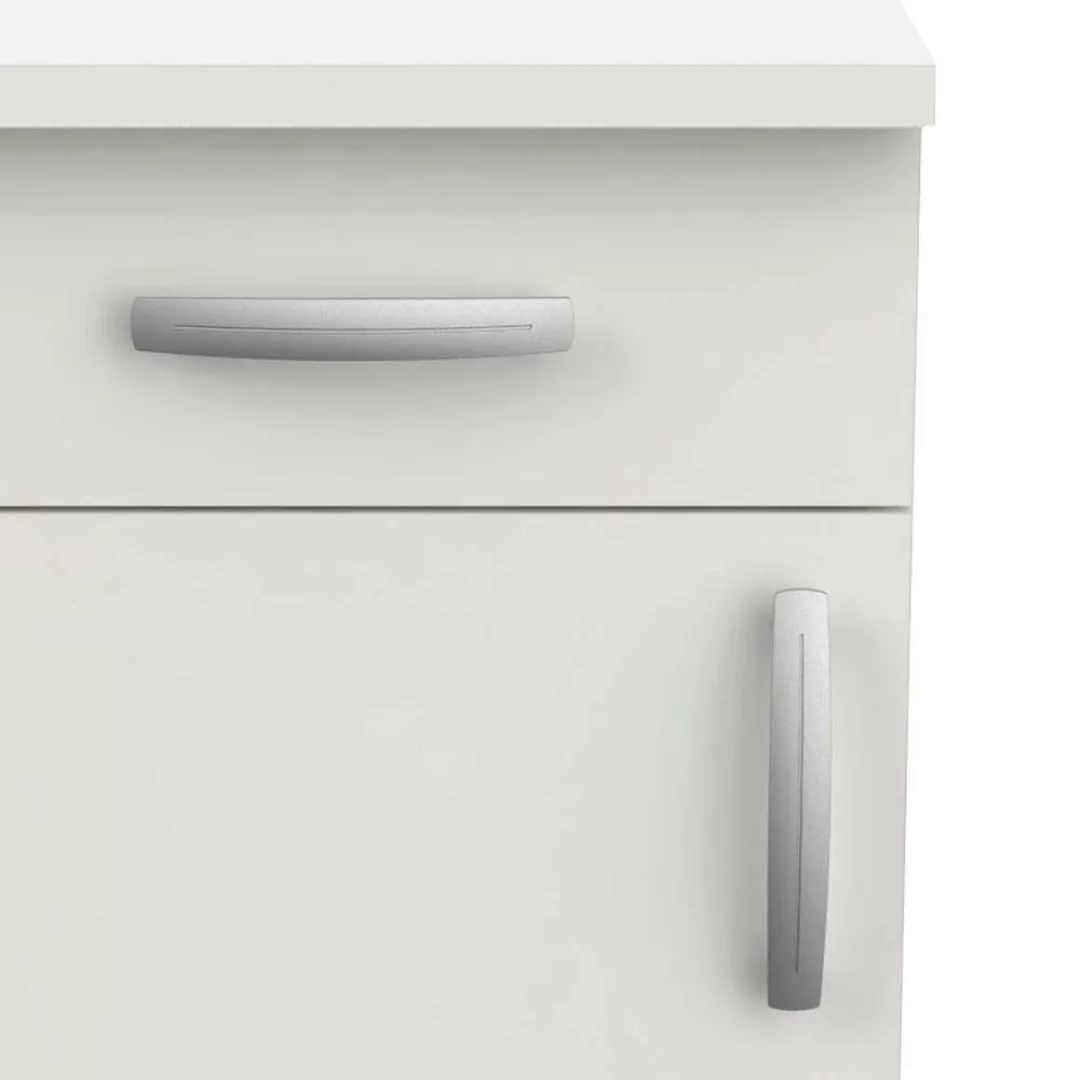 Schmaler Küchenunterschrank in Weiß 85 cm hoch günstig online kaufen