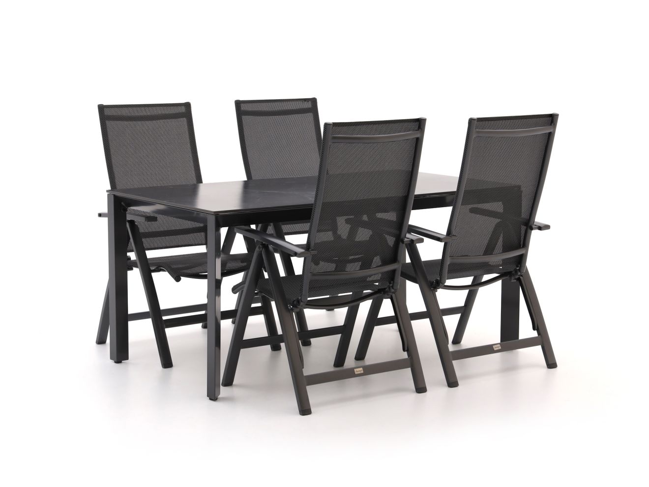 Bellagio Avenza/Sestino 160 cm Gartenmöbel-Set 5-teilig verstelbar günstig online kaufen