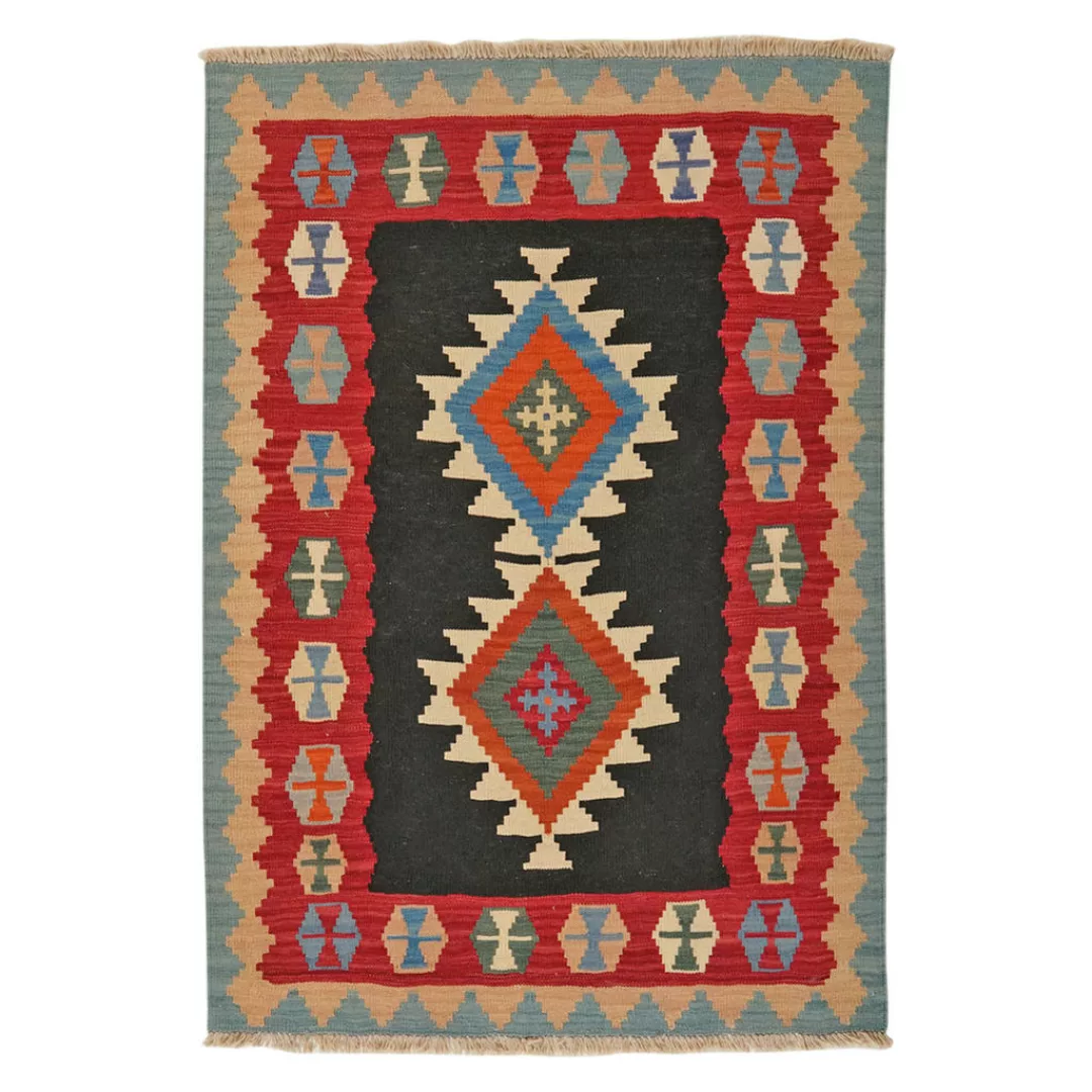 PersaTepp Teppich Kelim Gashgai multicolor B/L: ca. 106x152 cm günstig online kaufen