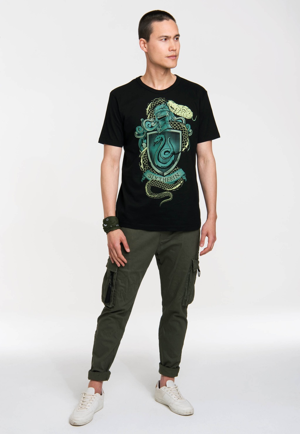 LOGOSHIRT T-Shirt "Slytherin Logo", mit coolem Frontdruck günstig online kaufen