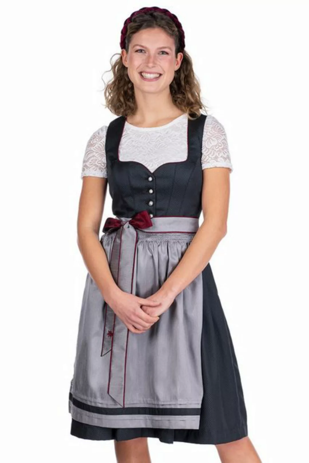 Spieth & Wensky Dirndl Midi Dirndl FC Bayern München 2tlg. - BITZ - dunkelg günstig online kaufen