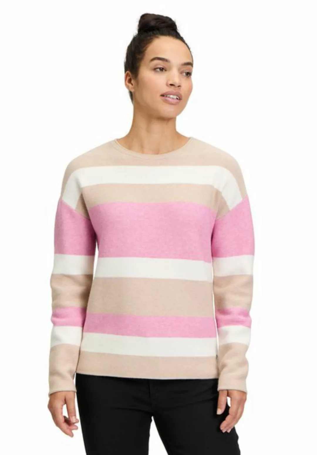 Betty&Co Strickpullover Betty & Co Strickpullover mit Streifen (1-tlg) Stru günstig online kaufen