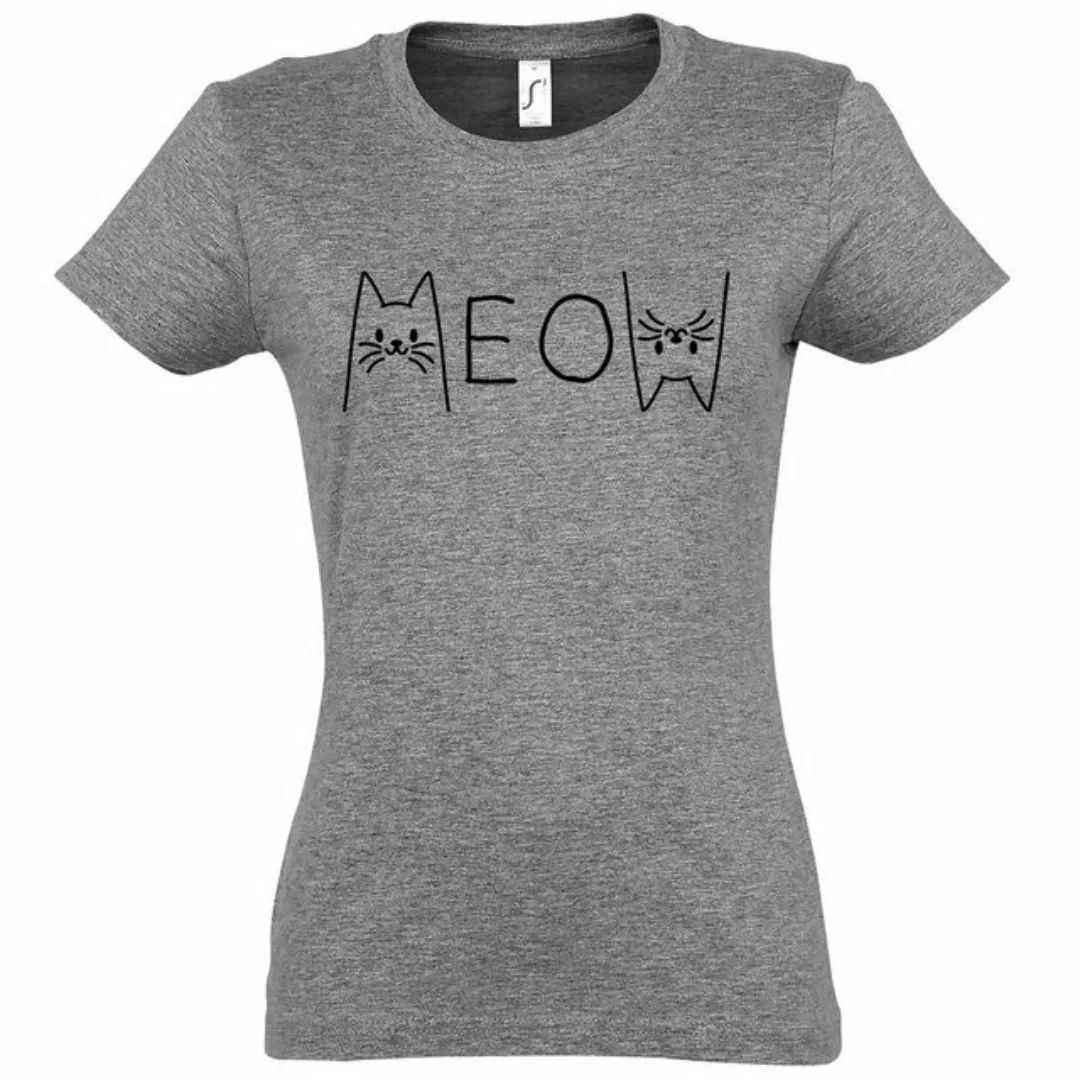 Youth Designz Print-Shirt MEOW Damen T-Shirt mit modischem Frontprint günstig online kaufen