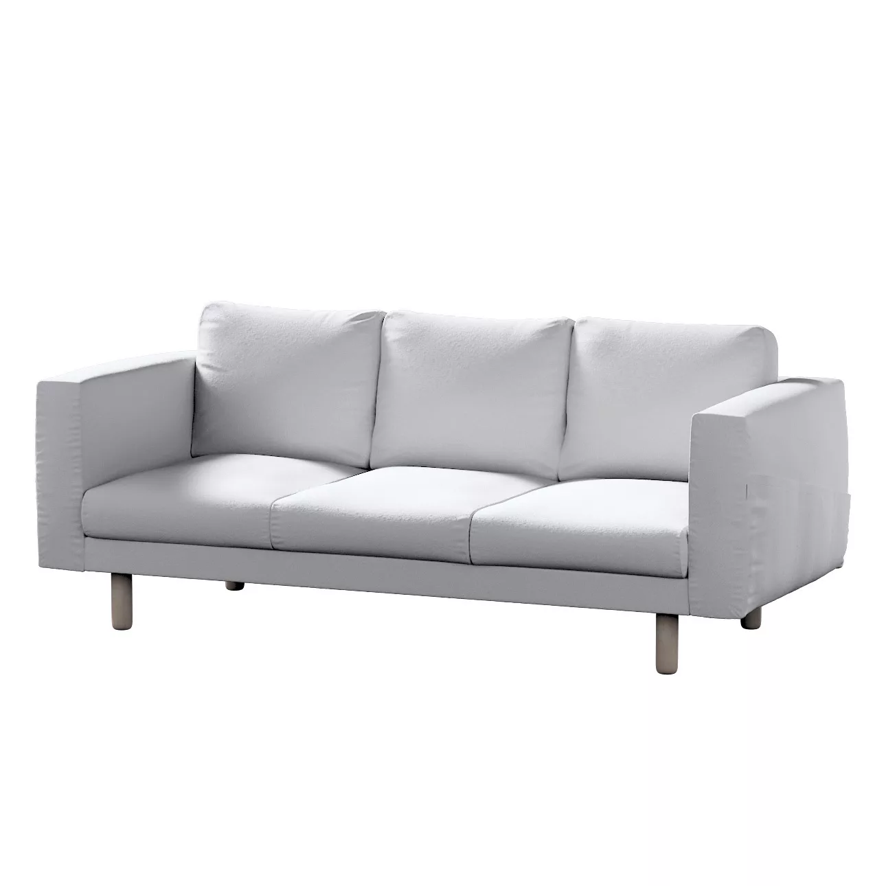 Bezug für Norsborg 3-Sitzer Sofa, weiß, Norsborg 3-Sitzer Sofabezug, Bouclé günstig online kaufen