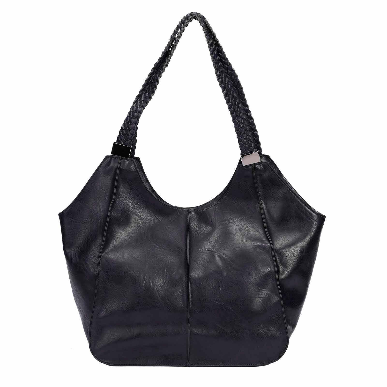 ITALYSHOP24 Schultertasche Damen XXL FLECHTOPTIK Hand-Tasche günstig online kaufen