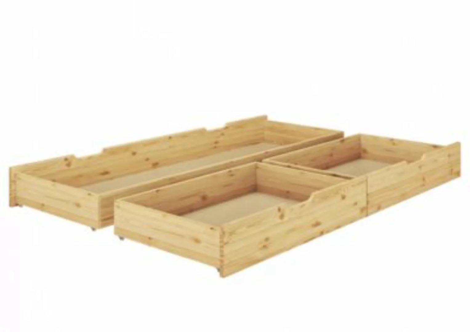 Erst-Holz® Bettkasten Doppelbetten - 3-teilig - Kiefer Natur natur  Erwachs günstig online kaufen
