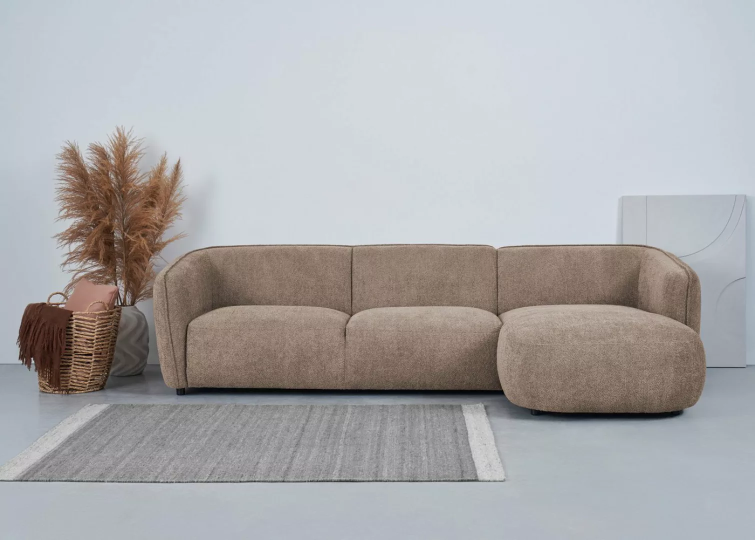 andas Ecksofa "Ostrup", schlichtes modernes Design, in verschiedenen Farben günstig online kaufen