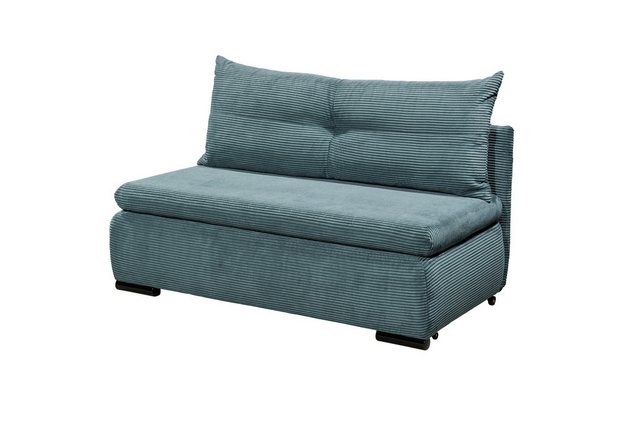 freiraum Schlafsofa CHARLIE 2FBK, Liegefläche 200x150cm, cord azur - 153x75 günstig online kaufen