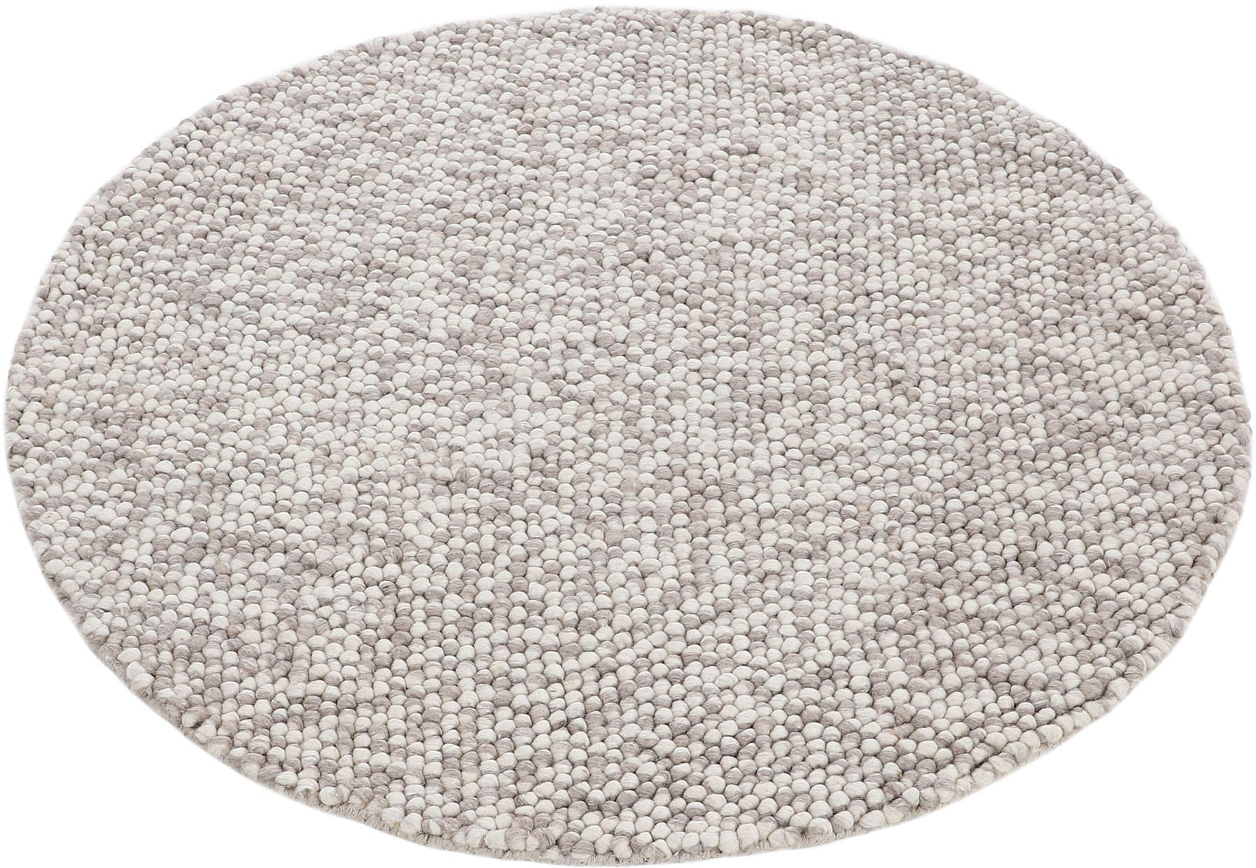 carpetfine Teppich »Calo«, rund, 16 mm Höhe, Handweb Teppich, Uni-Farben, m günstig online kaufen