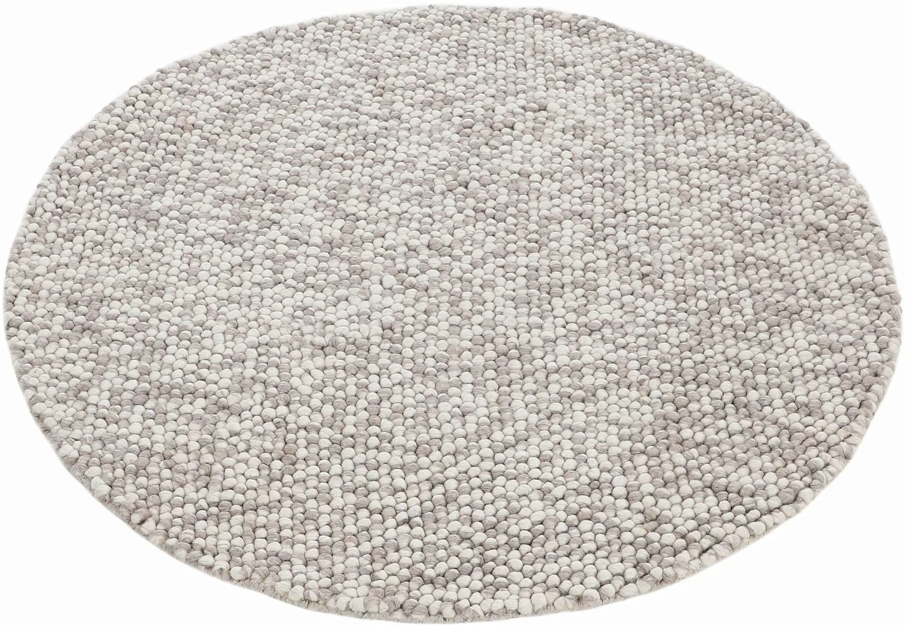 carpetfine Teppich »Calo«, rund, 16 mm Höhe, Handweb Teppich, Uni-Farben, m günstig online kaufen