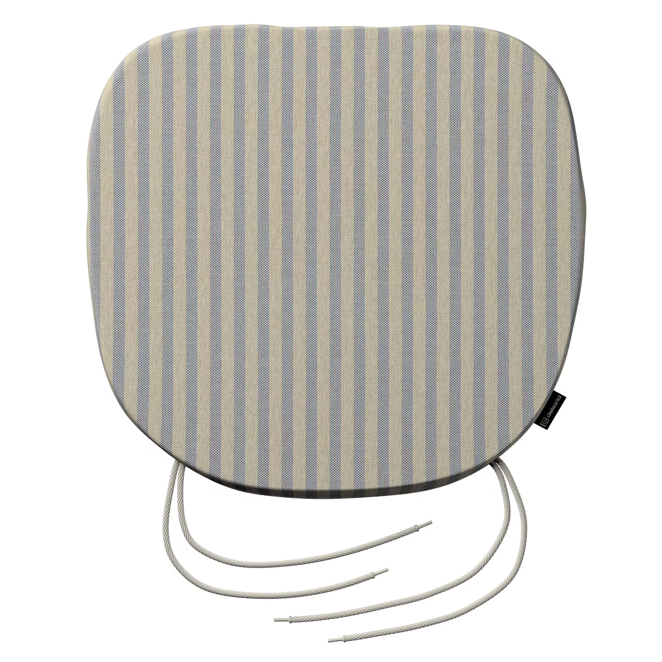 Stuhlkissen Marcus mit Bindeschnur, beige-blau, 40 x 37 x 2,5 cm, Outdoor O günstig online kaufen