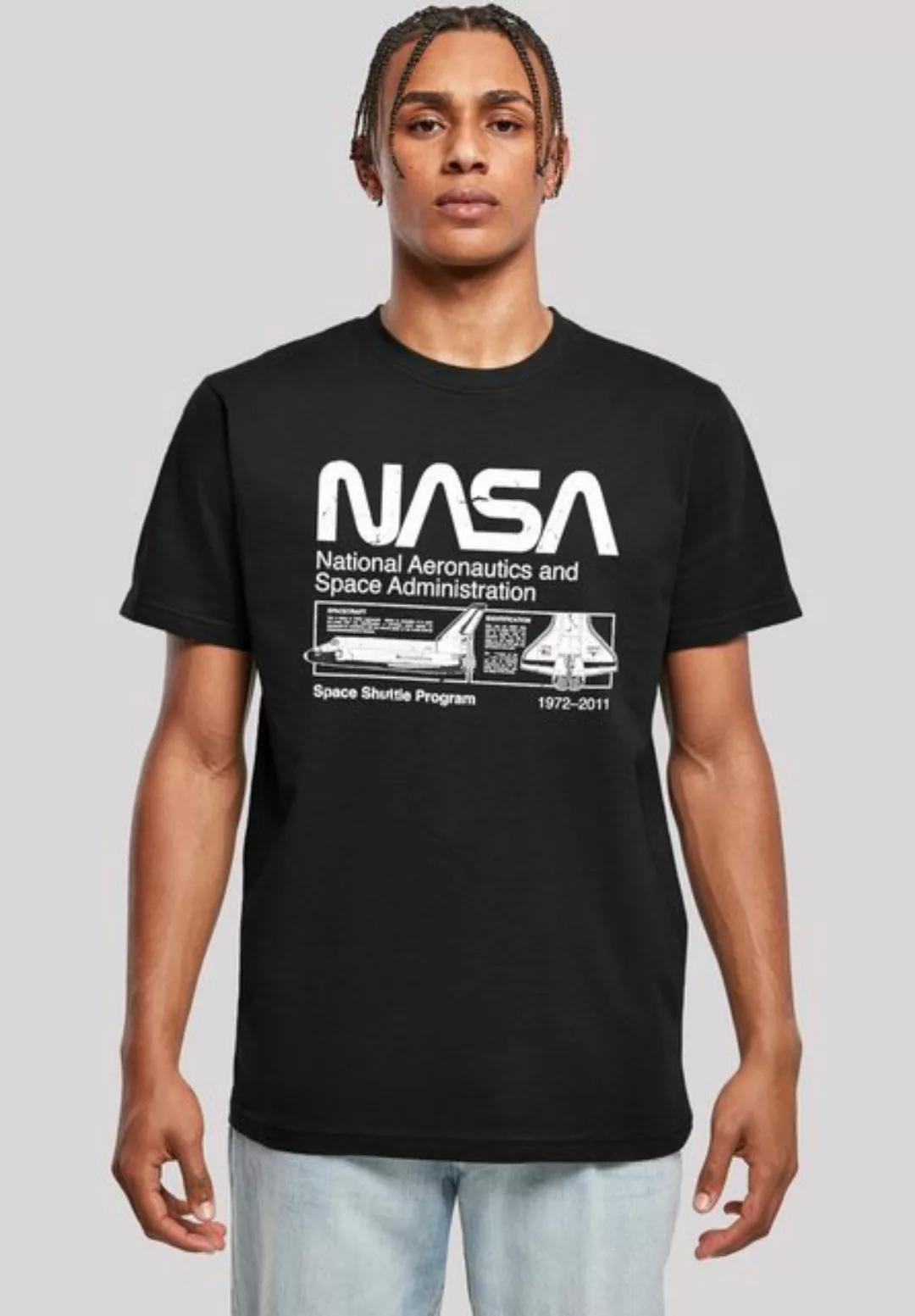 F4NT4STIC T-Shirt NASA Classic Space Shuttle Black Herren,Premium Merch,Reg günstig online kaufen