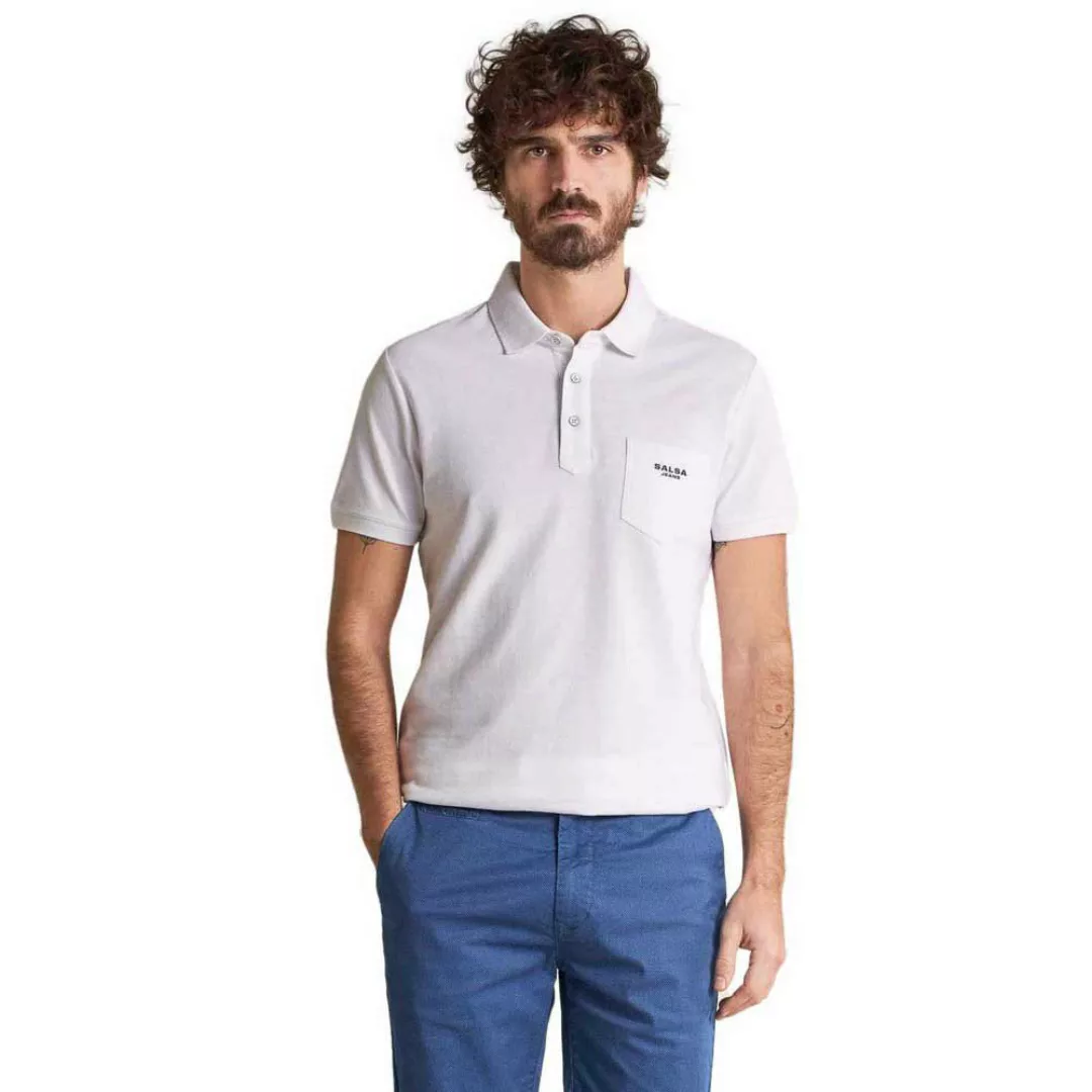 Salsa Jeans Regular Fit Kurzarm-poloshirt XL White günstig online kaufen