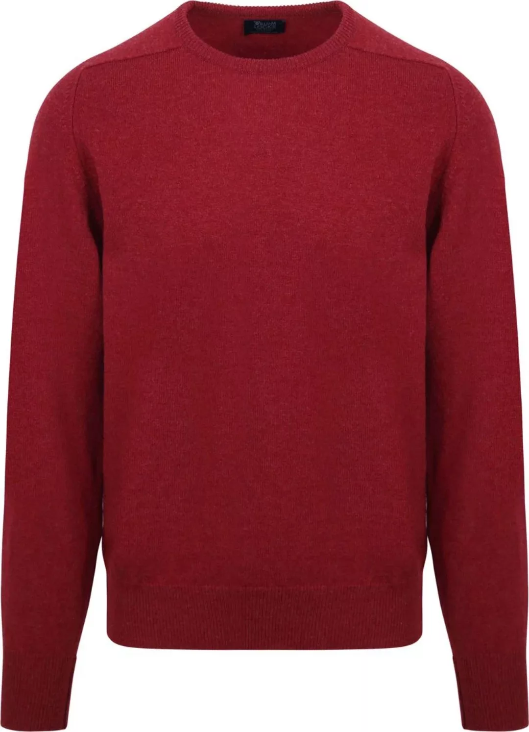 William Lockie  O-Auschnitt Pullover Lammwolle rot - Größe XL günstig online kaufen