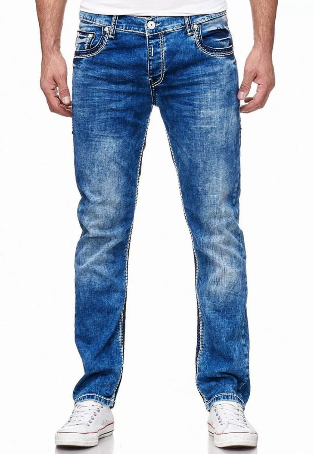 Rusty Neal Straight-Jeans LEVIN 4 im klassischen 5-Pocket-Stil günstig online kaufen