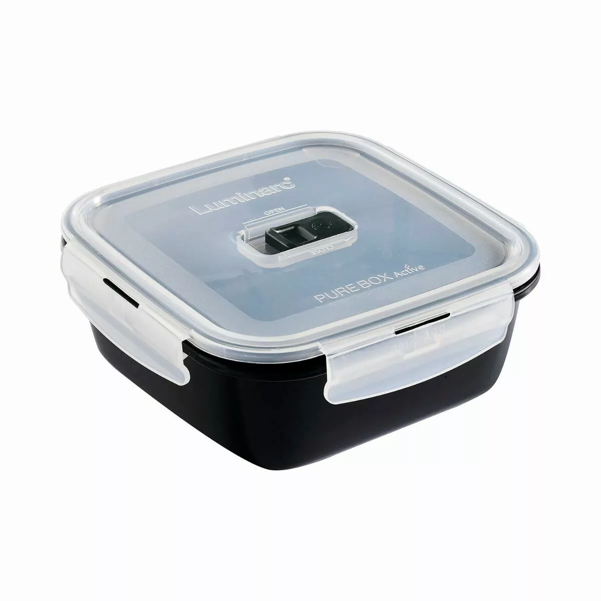 Lunchbox Hermetisch Luminarc Pure Box Schwarz 1,22 L Glas (6 Stück) günstig online kaufen