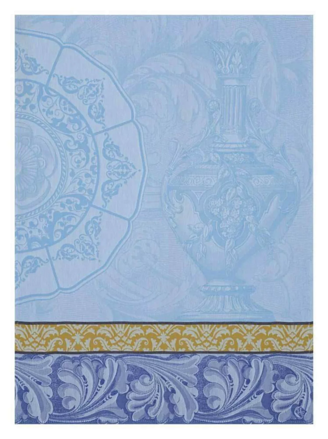 Le Jacquard Francais Geschirrtuch Baroque Porcelaine Iris Blau 60x80 Baumwo günstig online kaufen