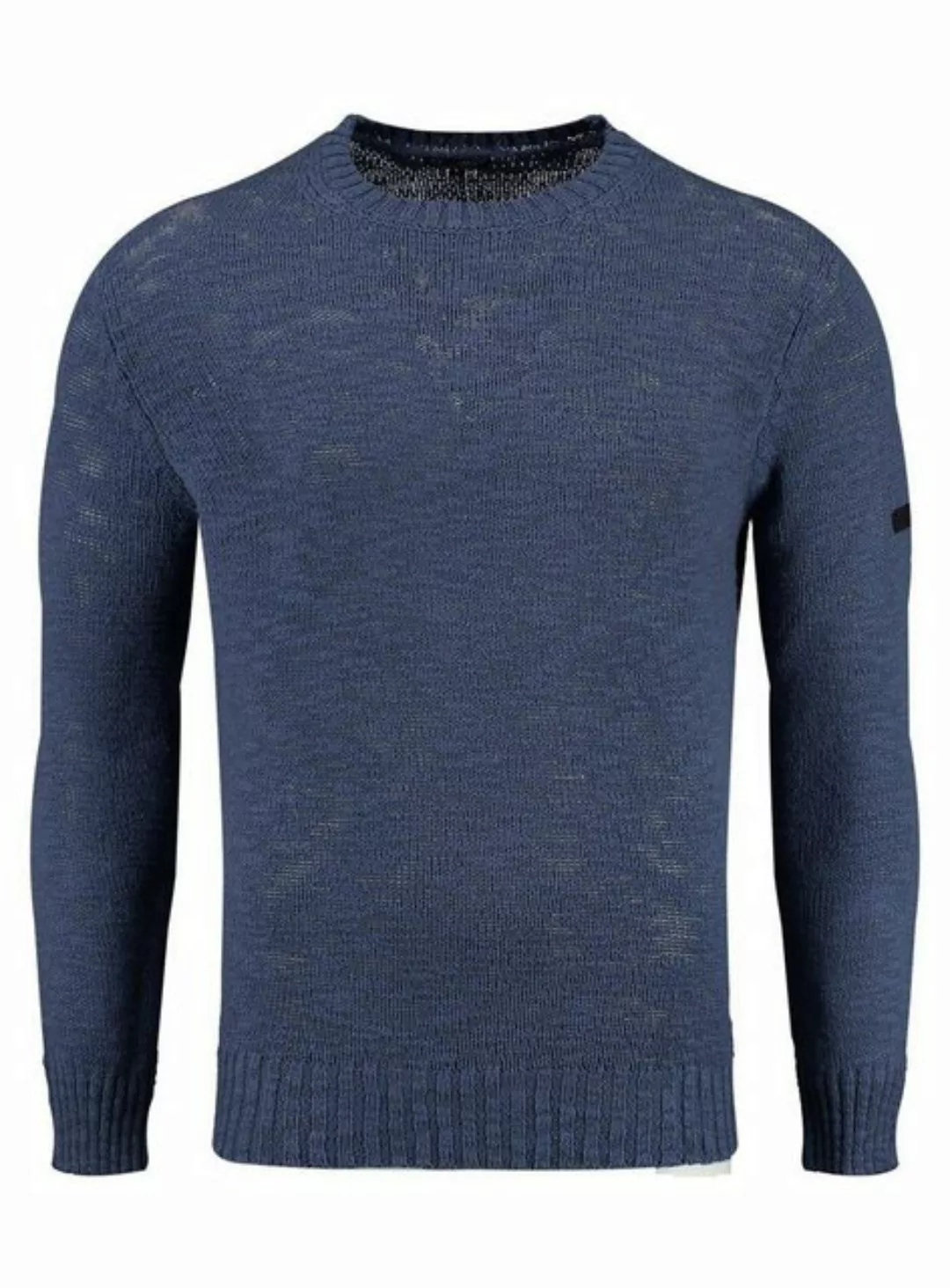 Key Largo Strickpullover Sandro für Herren double Layer Look einfarbig körp günstig online kaufen