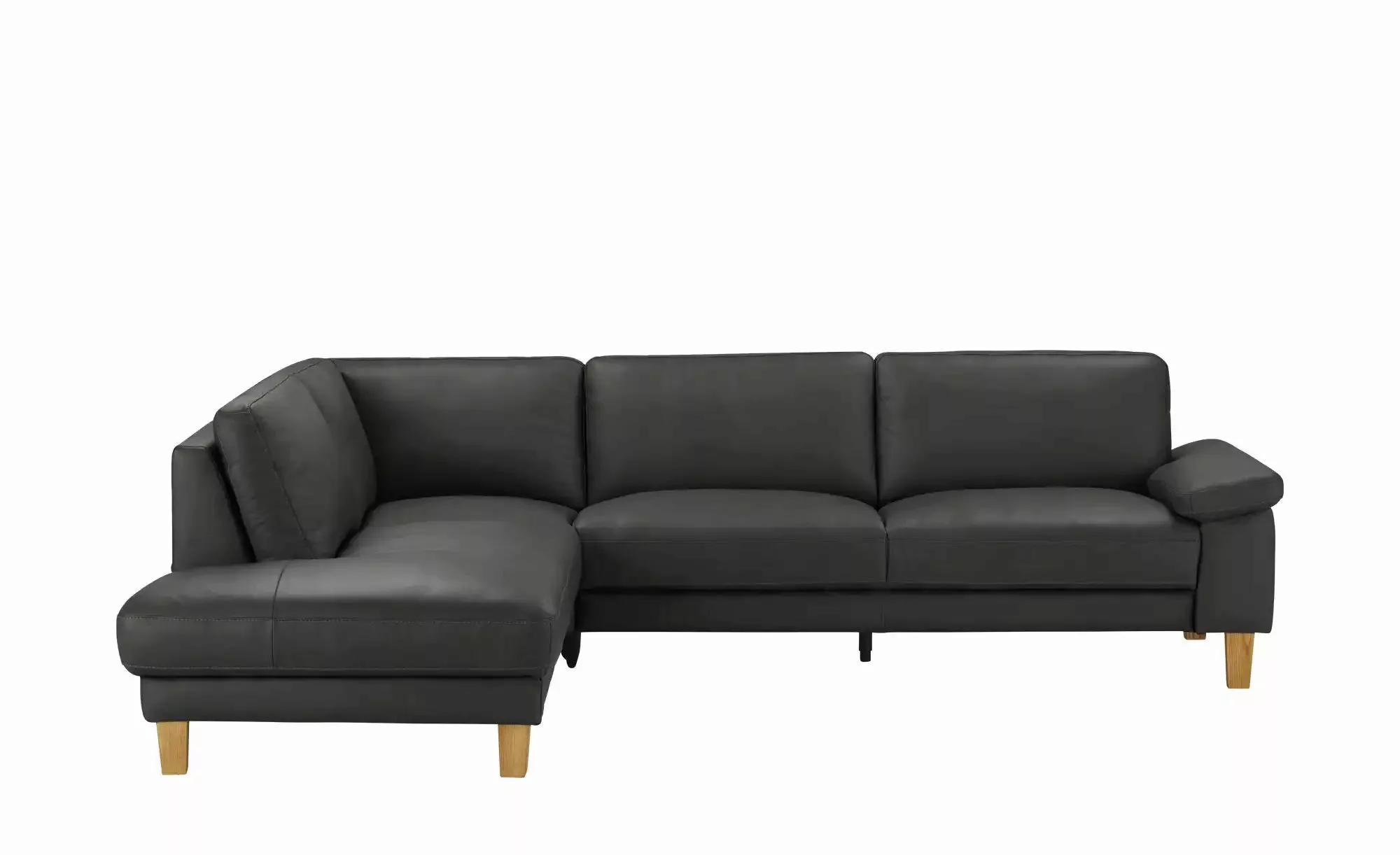 Ravensberger Werkstätten Ecksofa Leder RW-Select ¦ schwarz ¦ Maße (cm): B: günstig online kaufen