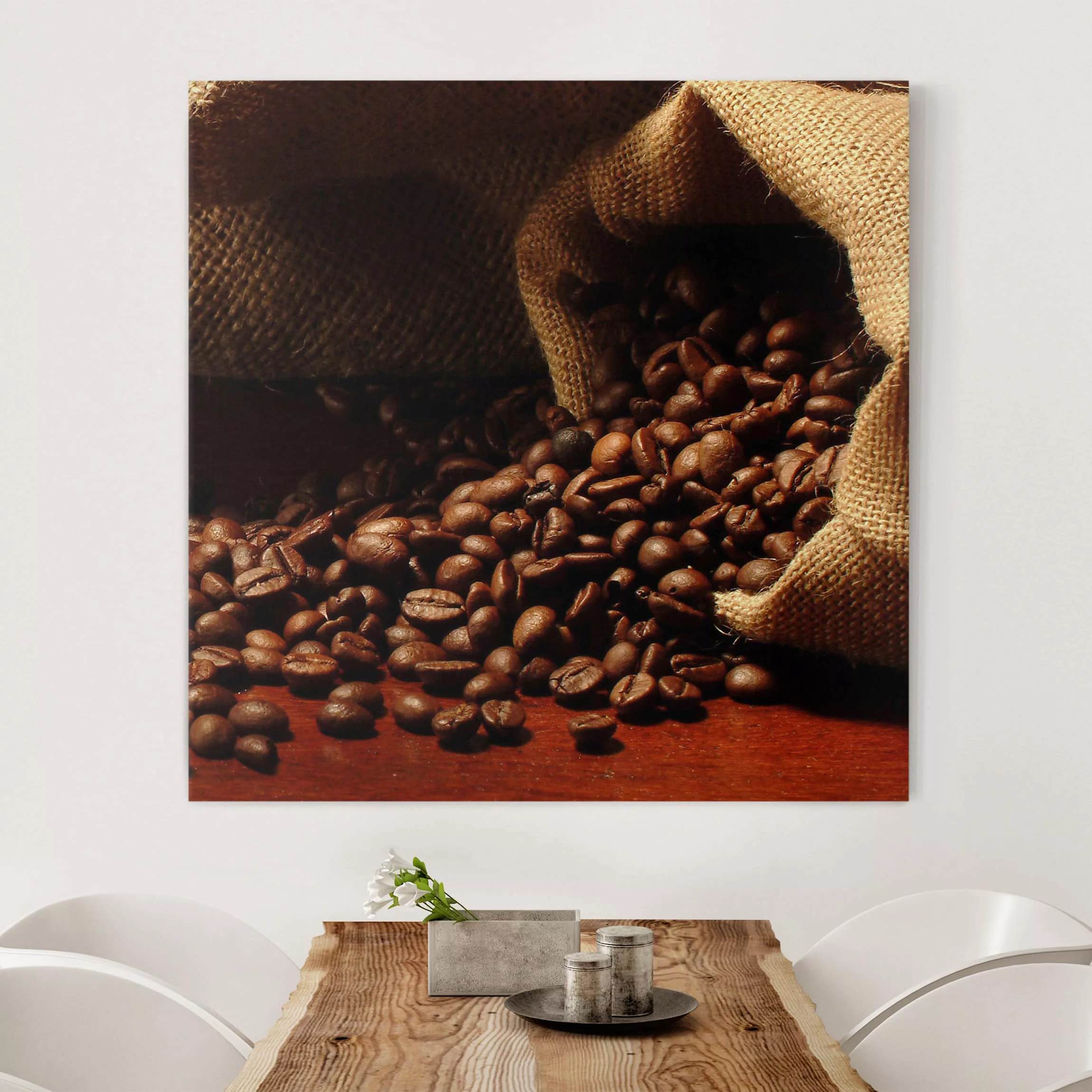 Leinwandbild Küche - Quadrat Dulcet Coffee günstig online kaufen